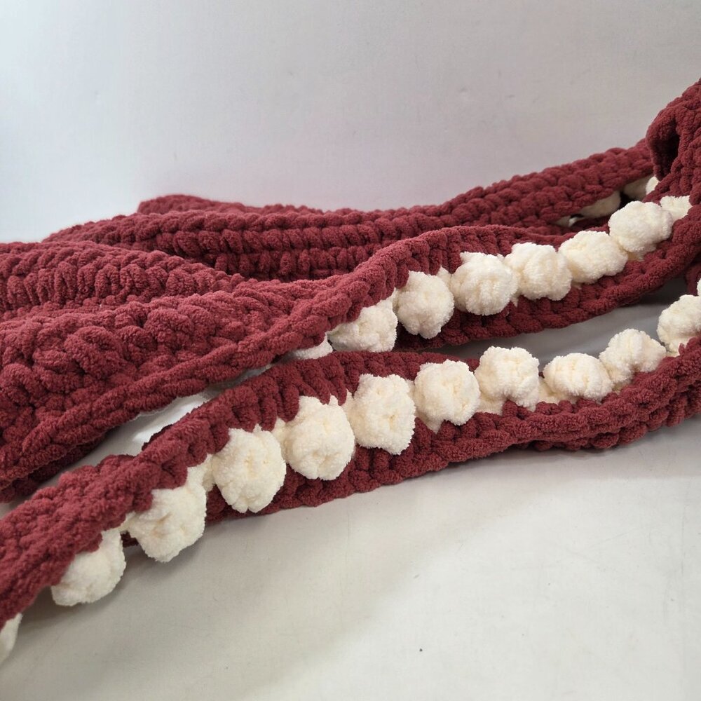 Hand Crocheted Octopus Squid in Red and White - Picture 7 of 8